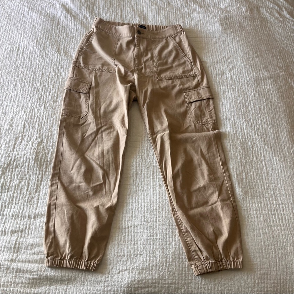 J. Crew Women’s Cargo Jogger Pants in Light Tan
